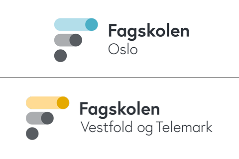 Logoar: Fagskolen Oslo og Fagskolen Vestfold og Telemark